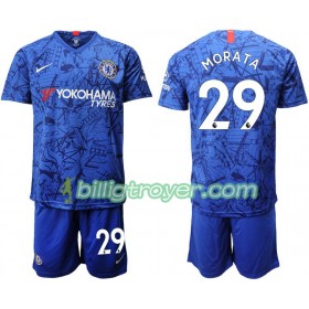 Billige Fotballdrakter Chelsea Morata 29 Barn Hjemmedraktsett 2019/20 Kortermet